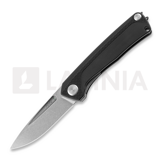 Складной нож ANV Knives Z200 Plain edge, G10, чёрный