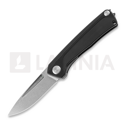 ANV Knives Z200 Plain edge kääntöveitsi, G10, musta