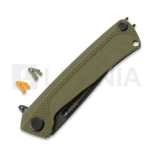 ANV Knives Z200 Plus - Sleipner DLC - G10 folding knife, olive drab