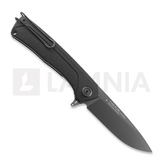 Coltello pieghevole ANV Knives Z200 Plus - Sleipner DLC - GRN, nero