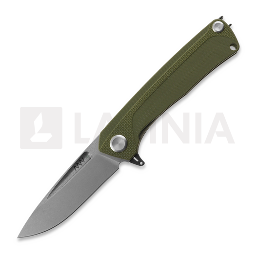 Zavírací nůž ANV Knives Z200 Plus - Sleipner Stonewash - G10, zelená