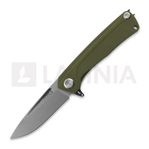 Liigendnuga ANV Knives Z200 Plus - Sleipner Stonewash - G10, roheline