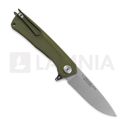 ANV Knives Z200 Plus - Sleipner Stonewash - G10 kääntöveitsi, oliivinvihreä