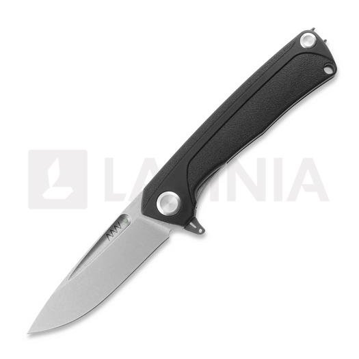 Saliekams nazis ANV Knives Z200 Plus - Sleipner Stonewash - GRN, melns