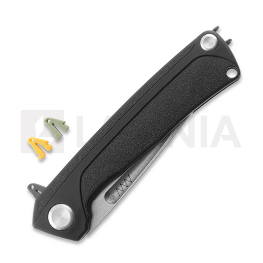 Складной нож ANV Knives Z200 Plus - Sleipner Stonewash - GRN, чёрный