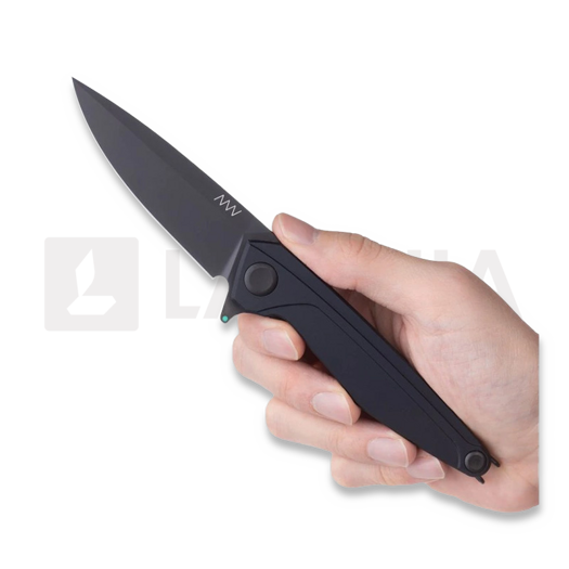 Zav&iacute;rac&iacute; nůž ANV Knives Z300 BB - Sleipner DLC - Dural, čern&aacute;