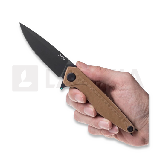Liigendnuga ANV Knives Z300 BB - Sleipner DLC - G10, coyote