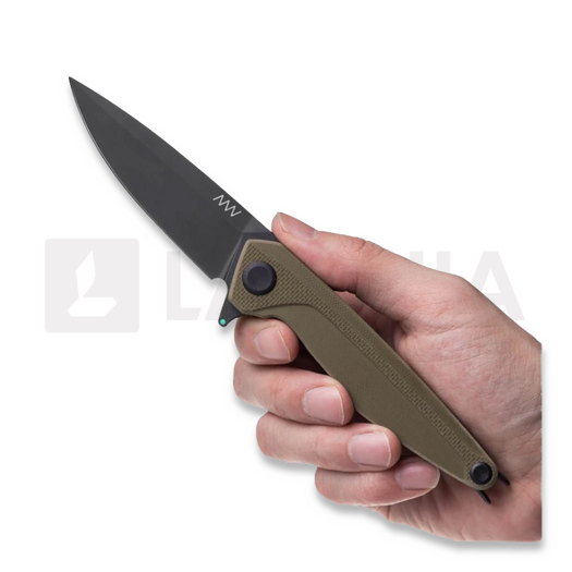 Skladací nôž ANV Knives Z300 BB - Sleipner DLC - G10, zelená