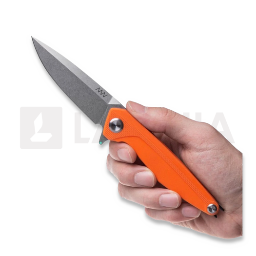 Liigendnuga ANV Knives Z300 BB - Sleipner Stonewash - G10, oranž