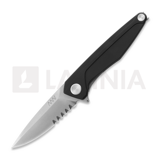 ANV Knives Z300 - D2 Stonewash - Dural סכין מתקפלת, שחור