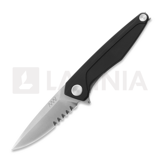 ANV Knives Z300 - D2 Stonewash - Dural Taschenmesser, schwarz