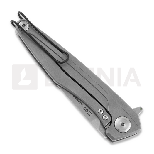 Zavírací nůž ANV Knives Z300 Plain edge titanium