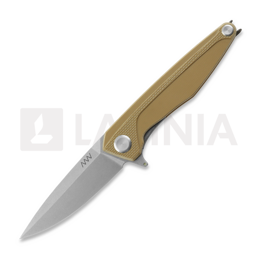 Liigendnuga ANV Knives Z300 - Sleipner Stonewash - G10, coyote