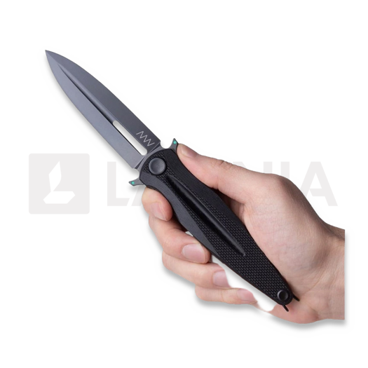 มีดพับ ANV Knives Z400 BB - Sleipner DLC - G10, ดำ