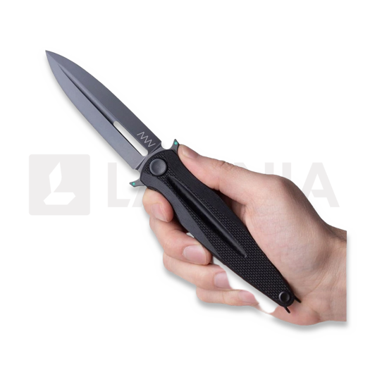 Skladací nôž ANV Knives Z400 BB - Sleipner DLC - G10, čierna