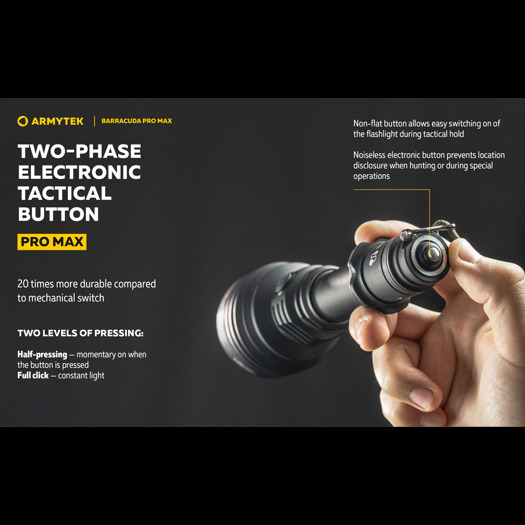 Armytek Barracuda Pro Max Magnet USB PCB White