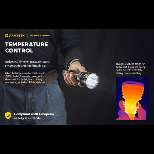 Armytek Barracuda Pro Max Magnet USB PCB White