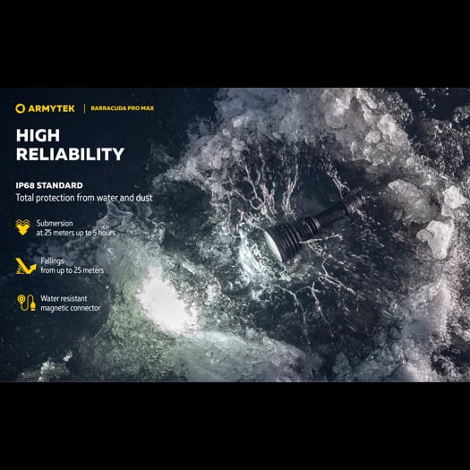 Armytek Barracuda Pro Max Magnet USB PCB White