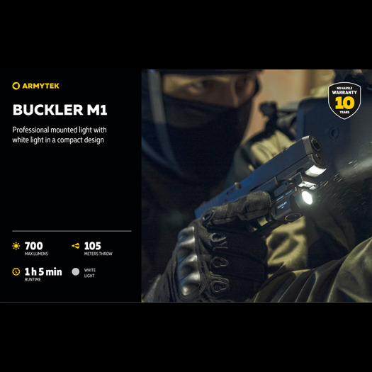 Armytek Buckler M1 White tactical flashlight