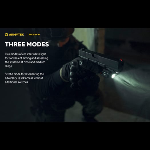 Armytek Buckler M1 White פנס כיס טקטי