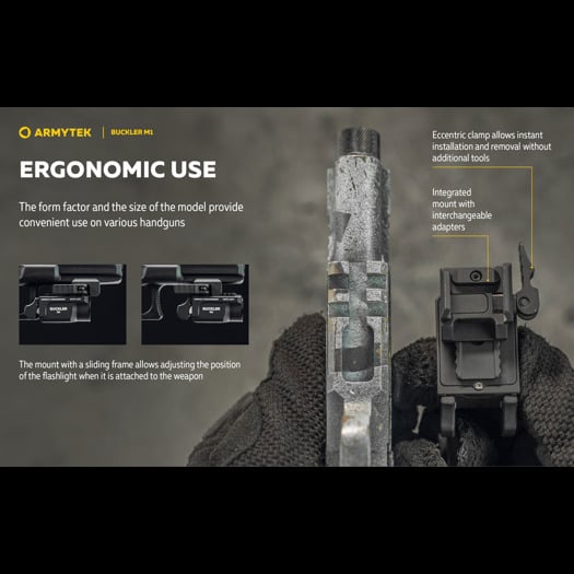 Armytek Buckler M1 White tactical flashlight