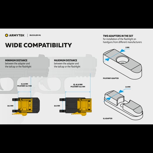 Armytek Buckler M1 White tactical flashlight