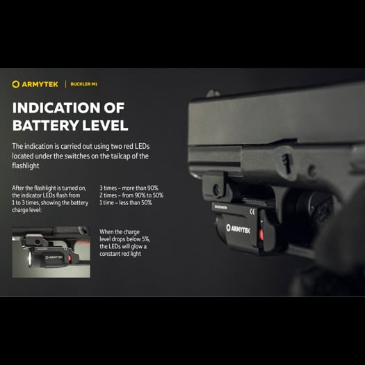 Armytek Buckler M1 White tactical flashlight