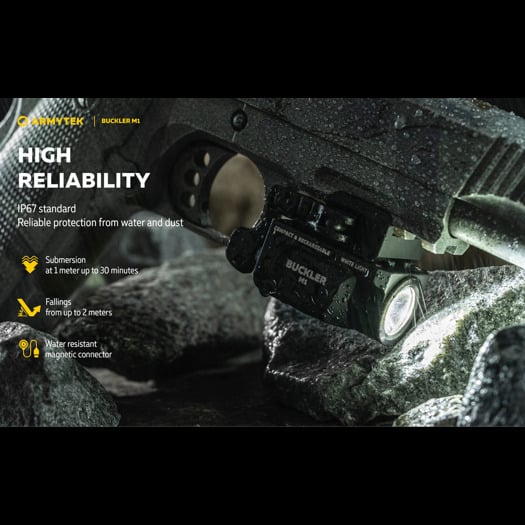 Armytek Buckler M1 White פנס כיס טקטי