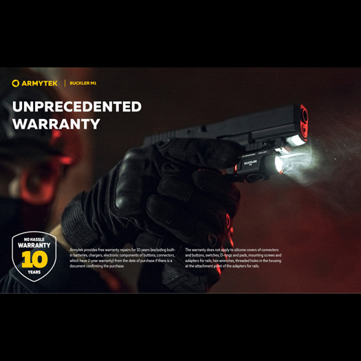 Armytek Buckler M1 White פנס כיס טקטי