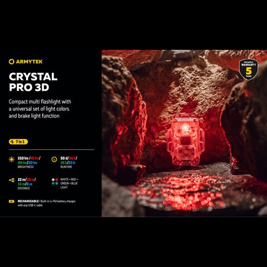 Armytek Crystal Pro 3D Red Ruby