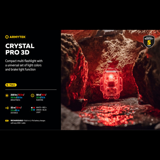 Armytek Crystal Pro 3D Red Ruby
