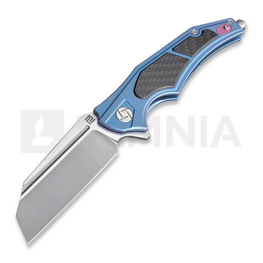 Couteau pliant Artisan Cutlery Apache Framelock M390, bleu