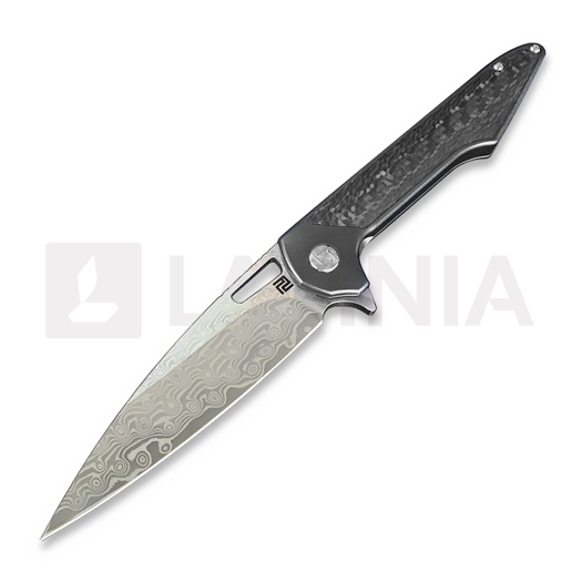 Saliekams nazis Artisan Cutlery Archaeo Framelock Damascus Small