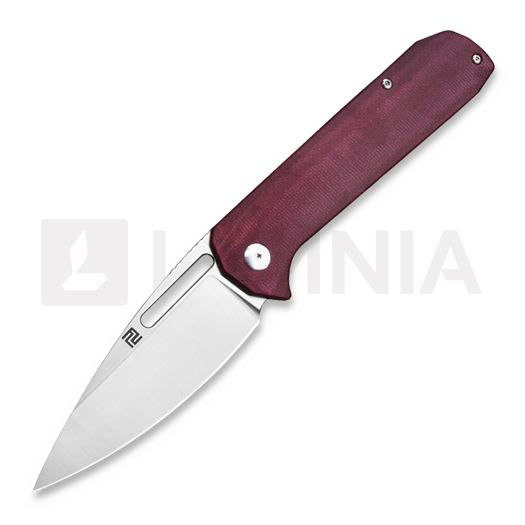 Zavírací nůž Artisan Cutlery Arion CPM S35VN, Micarta Titanium, červená