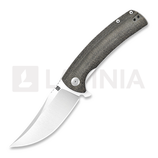 Saliekams nazis Artisan Cutlery Arroyo Linerlock OD Micarta