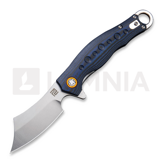 Artisan Cutlery Consair Linerlock Micarta folding knife, blue