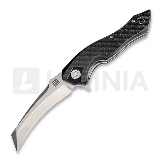 Saliekams nazis Artisan Cutlery Eagle Linerlock D2, carbon fiber
