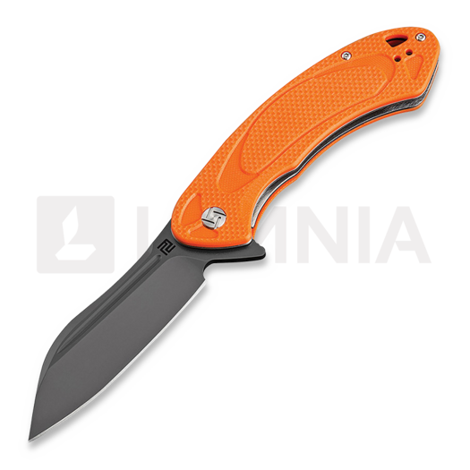 Artisan Cutlery Immortal Linerlock D2 összecsukható kés, Orange textured