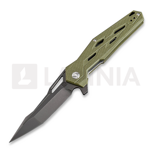 Artisan Cutlery Interceptor Linerlock Green D2 fällkniv