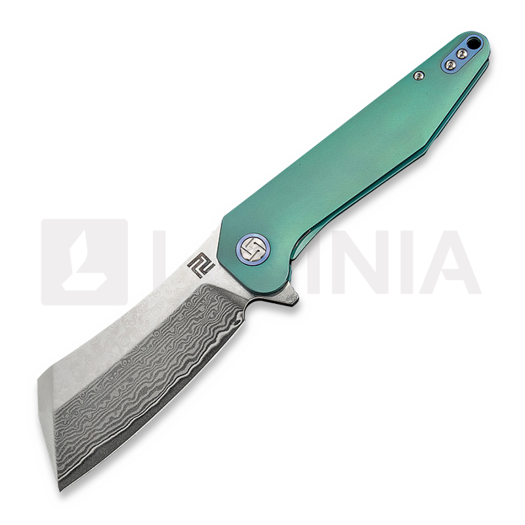 Artisan Cutlery Osprey Framelock Damascus folding knife