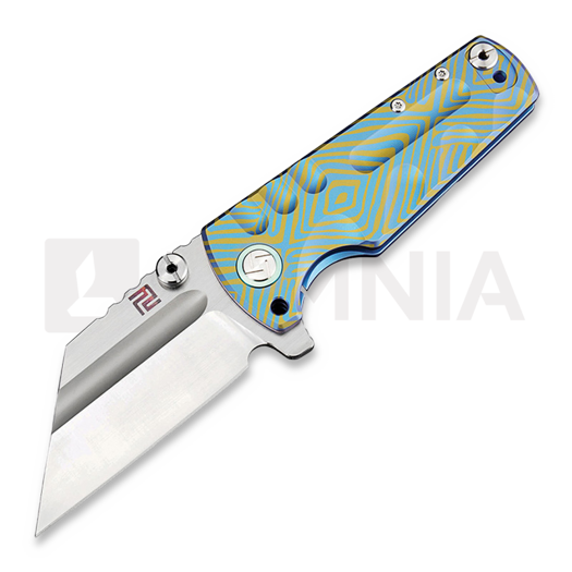 Artisan Cutlery Proponent Framelock CPM S35VN 접이식 나이프, blue/gold
