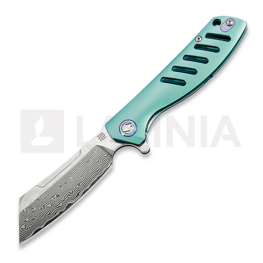 Artisan Cutlery Tomahawk Framelock Damascus Small folding knife