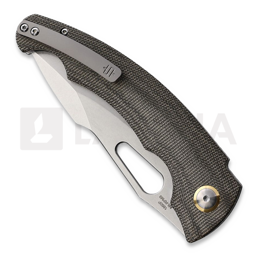 Artisan Cutlery Xcellerator sulankstomas peilis, Stonewashed, OD Green Micarta