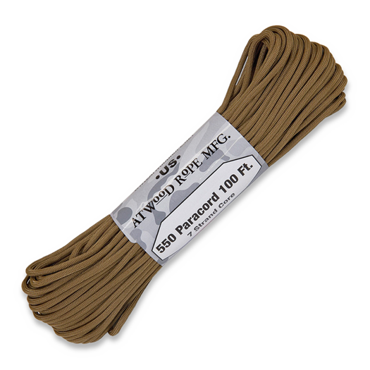 Atwood Paracord 550, Coyote 30,5m