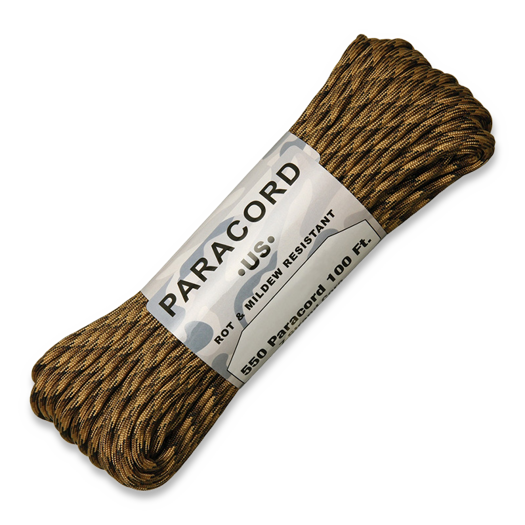 Atwood Paracord 550, FDE Camo 30,5m
