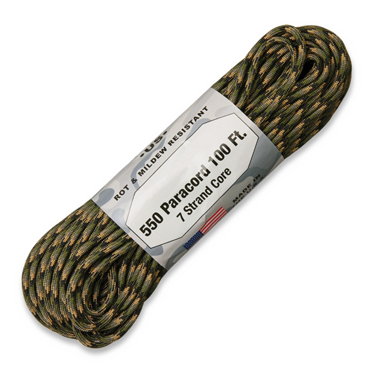Atwood Paracord 550, Forest Camo 30,5m
