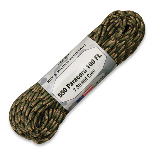 Atwood Paracord 550, Forest Camo 30,5m