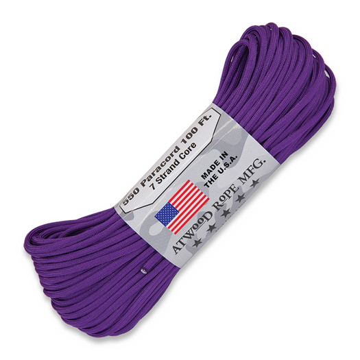 Atwood Paracord 550, Purple 30,5m