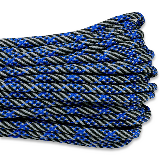 Atwood Paracord 550, Thin Blue Line 30,5m