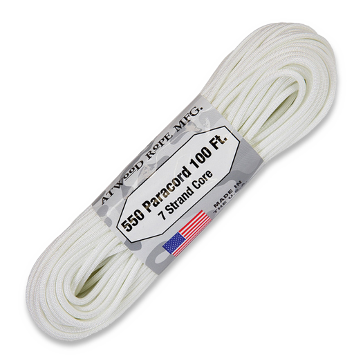 Atwood Paracord 550, White 30,5m